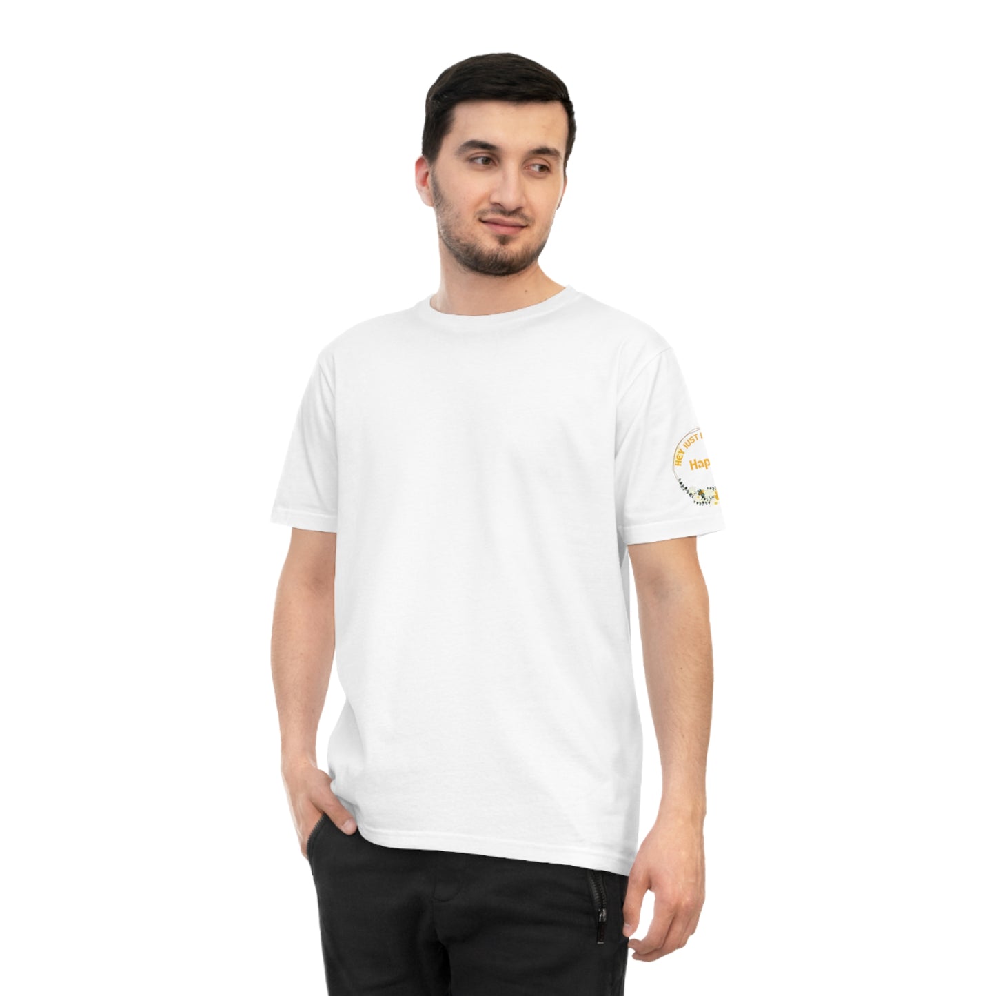 Hey Just Bee Happy (Left Sleeve) Unisex Classic Jersey T-shirt