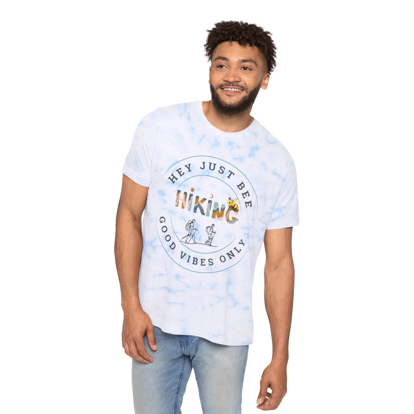 Hey Just Bee Hiking FWD Fashion Tie-Dyed T-Shirt