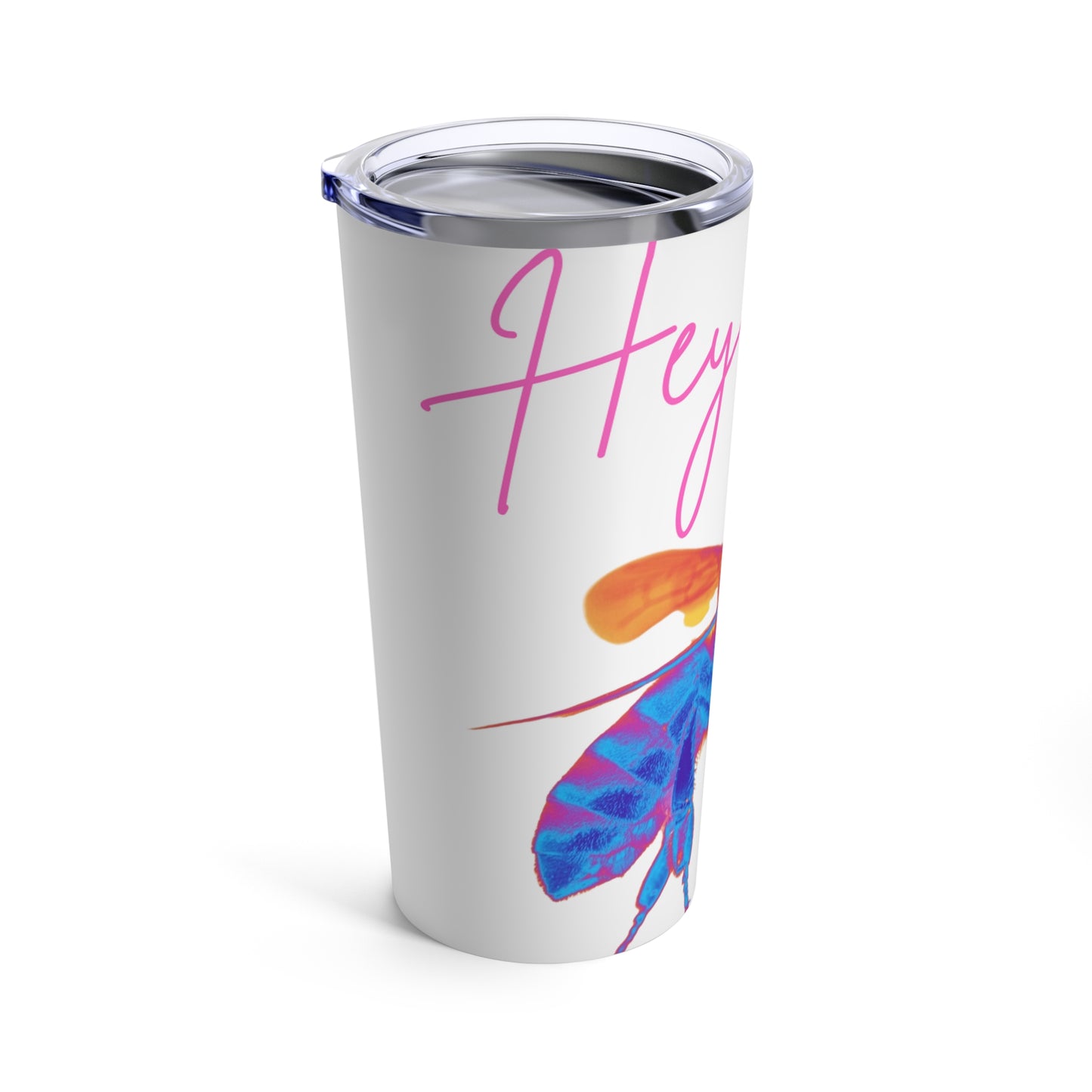 Hey Just Bee (Neon)-Stainless Steel Tumbler 20oz