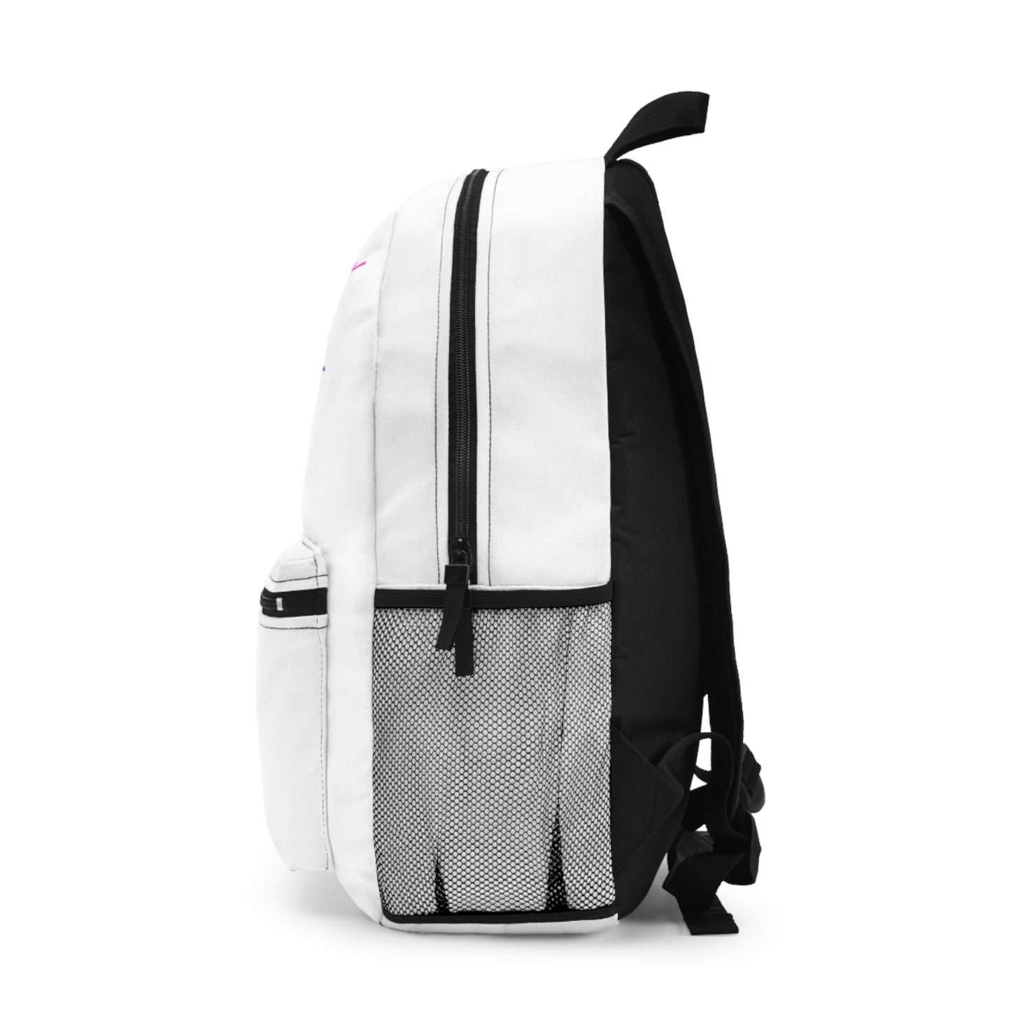 Hey Just Bee (Neon) White Backpack
