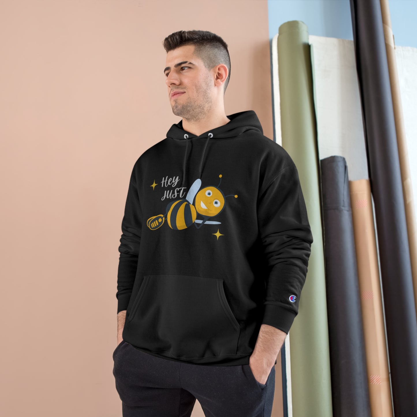 Hey Just Bee Original Champion Hoodie