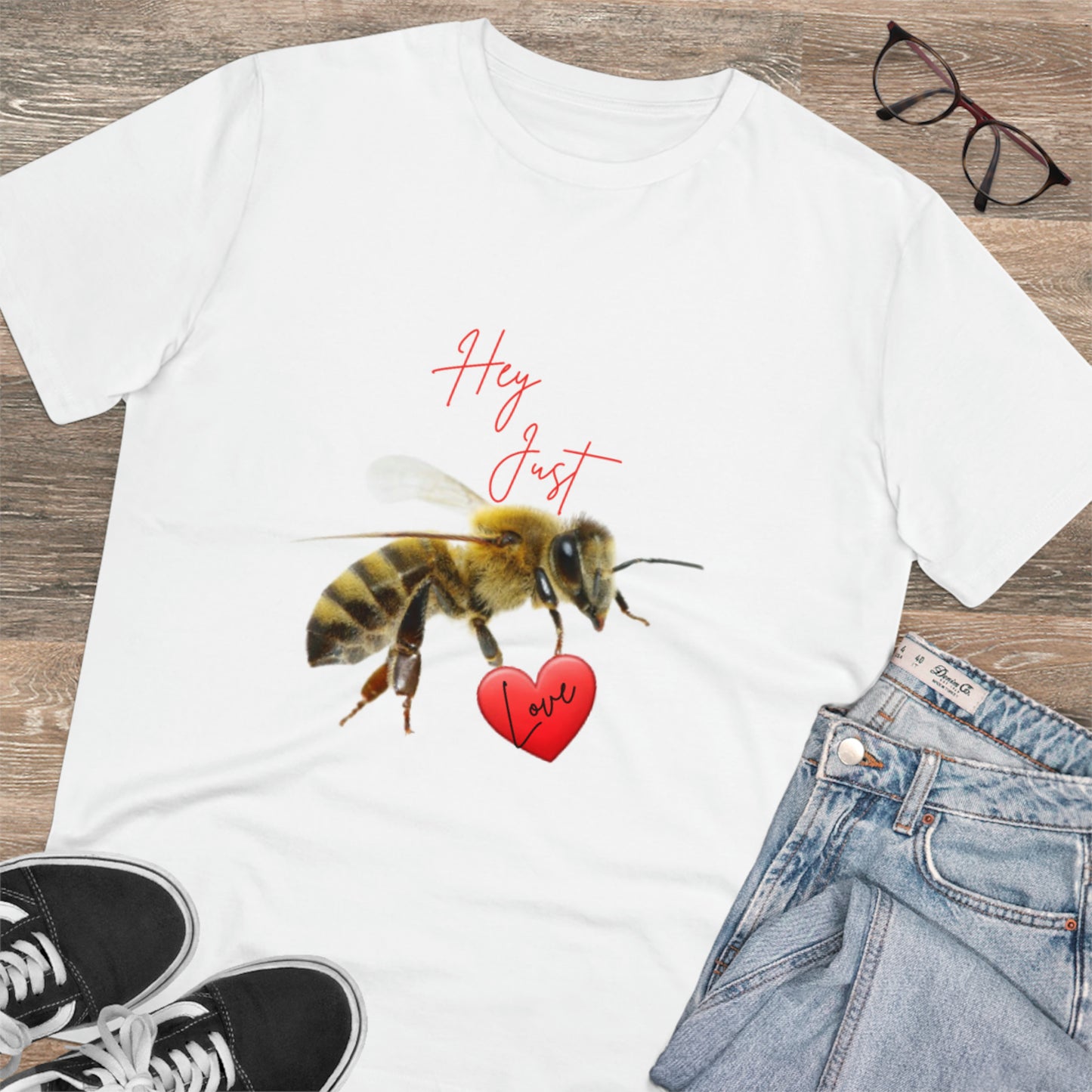 Hey Just Bee Love Organic T-shirt - Unisex