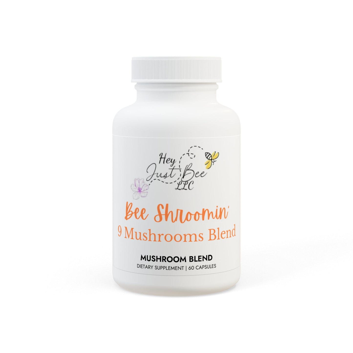 Bee Shroomin' 9 Mushroom Blend Supplement (60 Capsules)