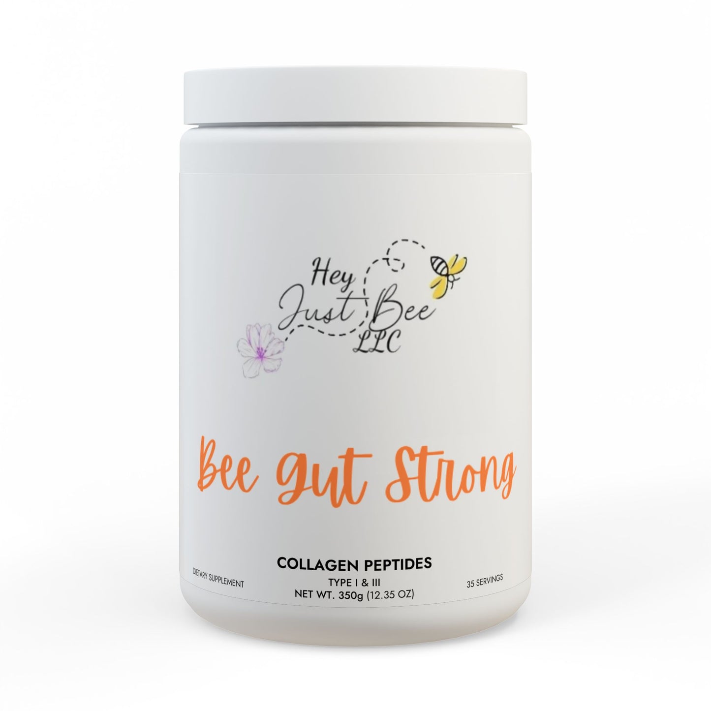 Bee Gut Strong Collagen Peptides Type I & III Supplement (350g, 12.3oz)