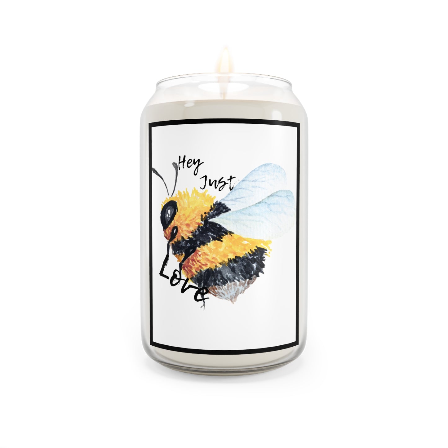 Hey Just Bee Love Large Eco-Friendly Scented Candle, 13.75oz