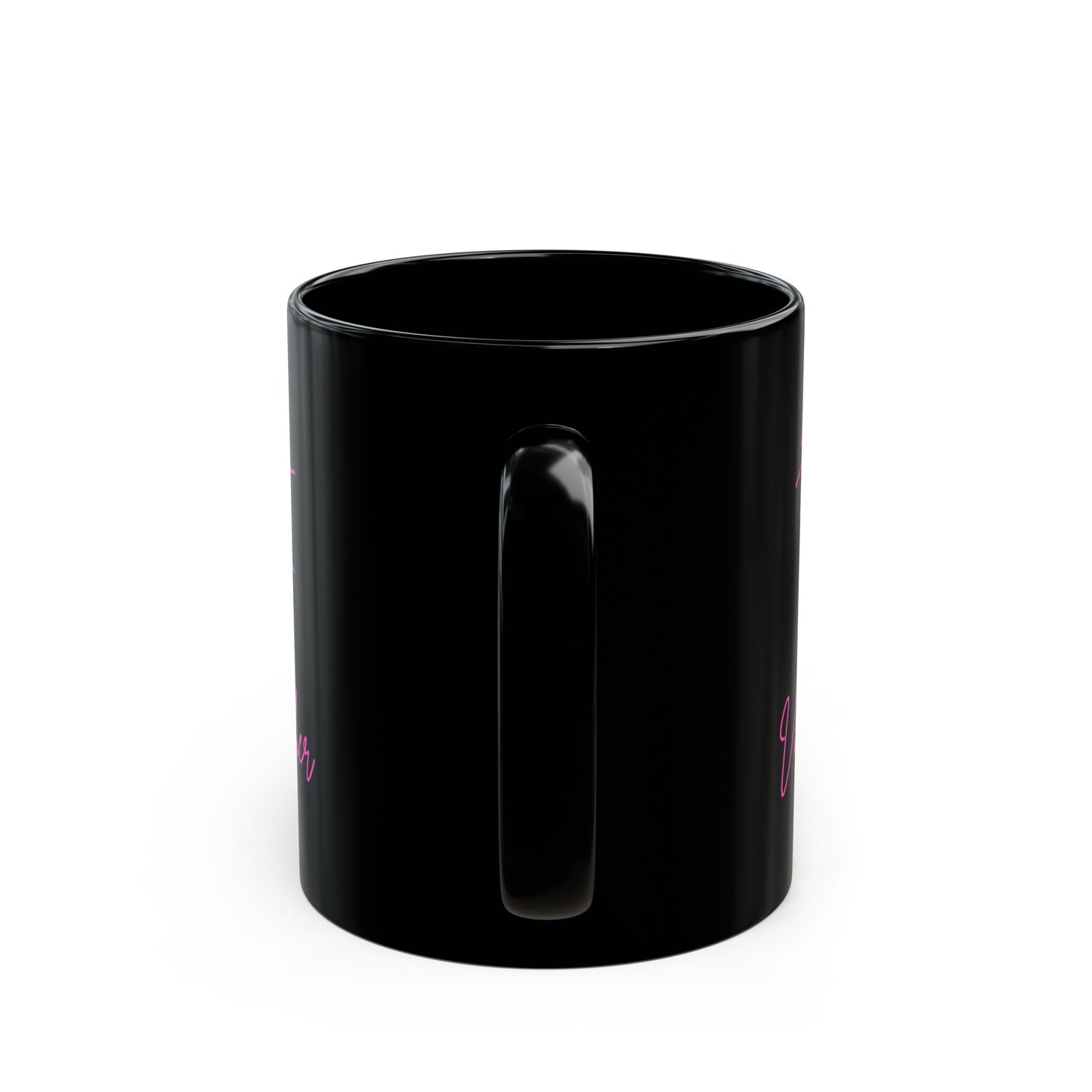 Hey Just Bee Vibin' Higher Black Mug (11oz, 15oz)