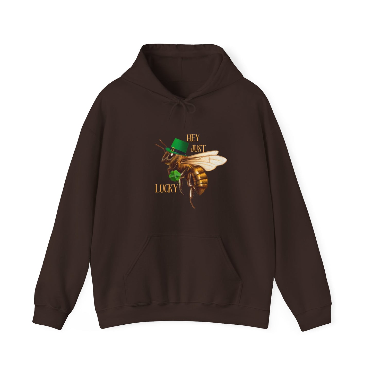 Hey Just Bee Lucky Couples Heavy Blend™ Hooded Sweatshirt