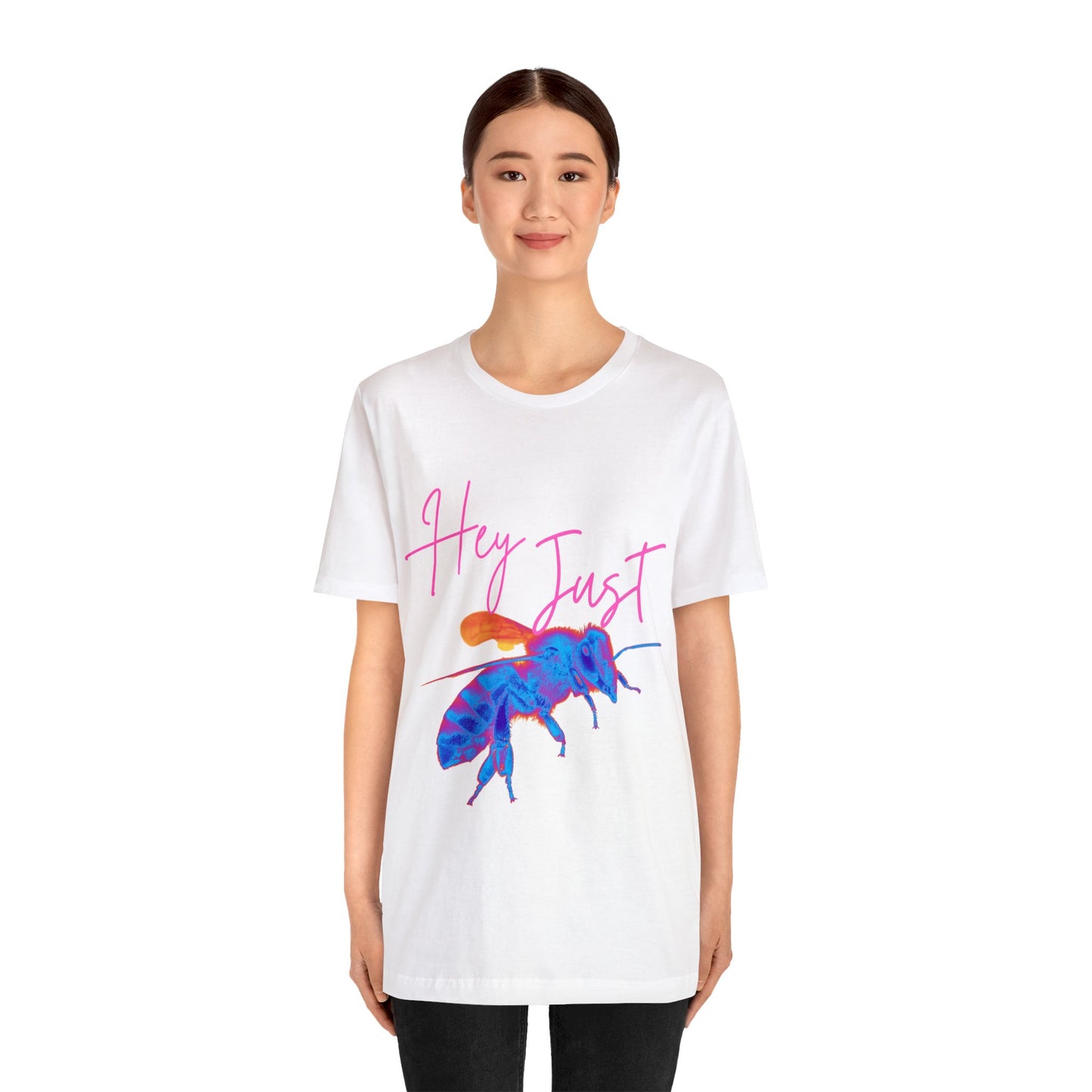 Hey Just Bee (Neon)-Jersey Short Sleeve Tee