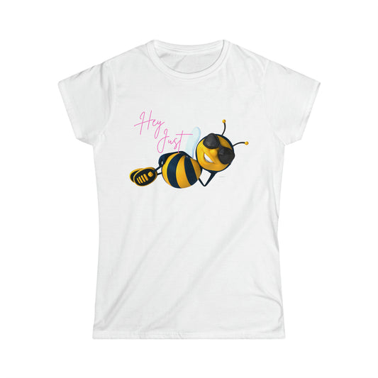 Hey Just Bee Softstyle Tee Pink