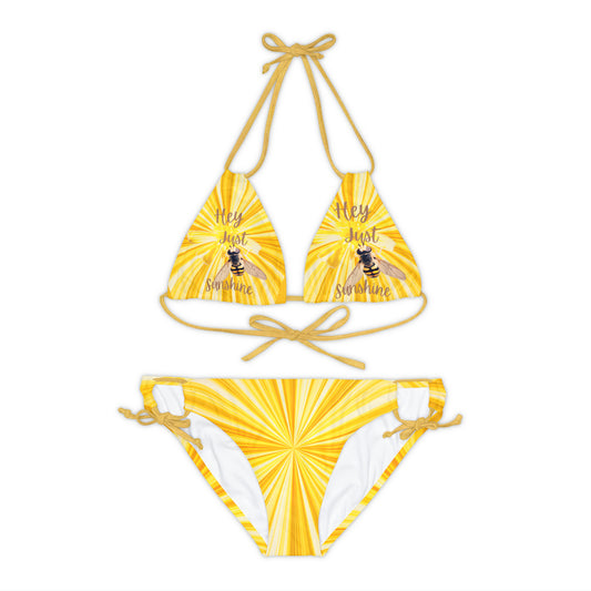 Hey Just Bee Sunshine Strappy Bikini Set