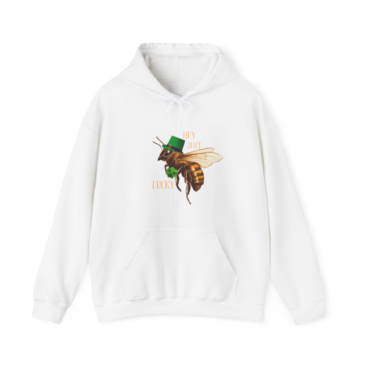 Hey Just Bee Lucky Couples Heavy Blend™ Hooded Sweatshirt