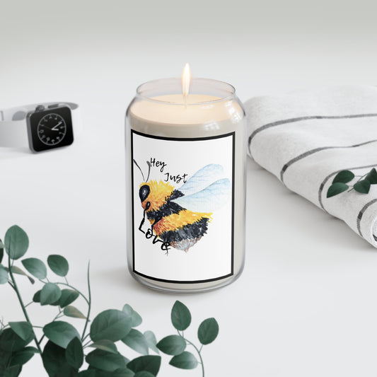 Hey Just Bee Love Large Eco-Friendly Scented Candle, 13.75oz