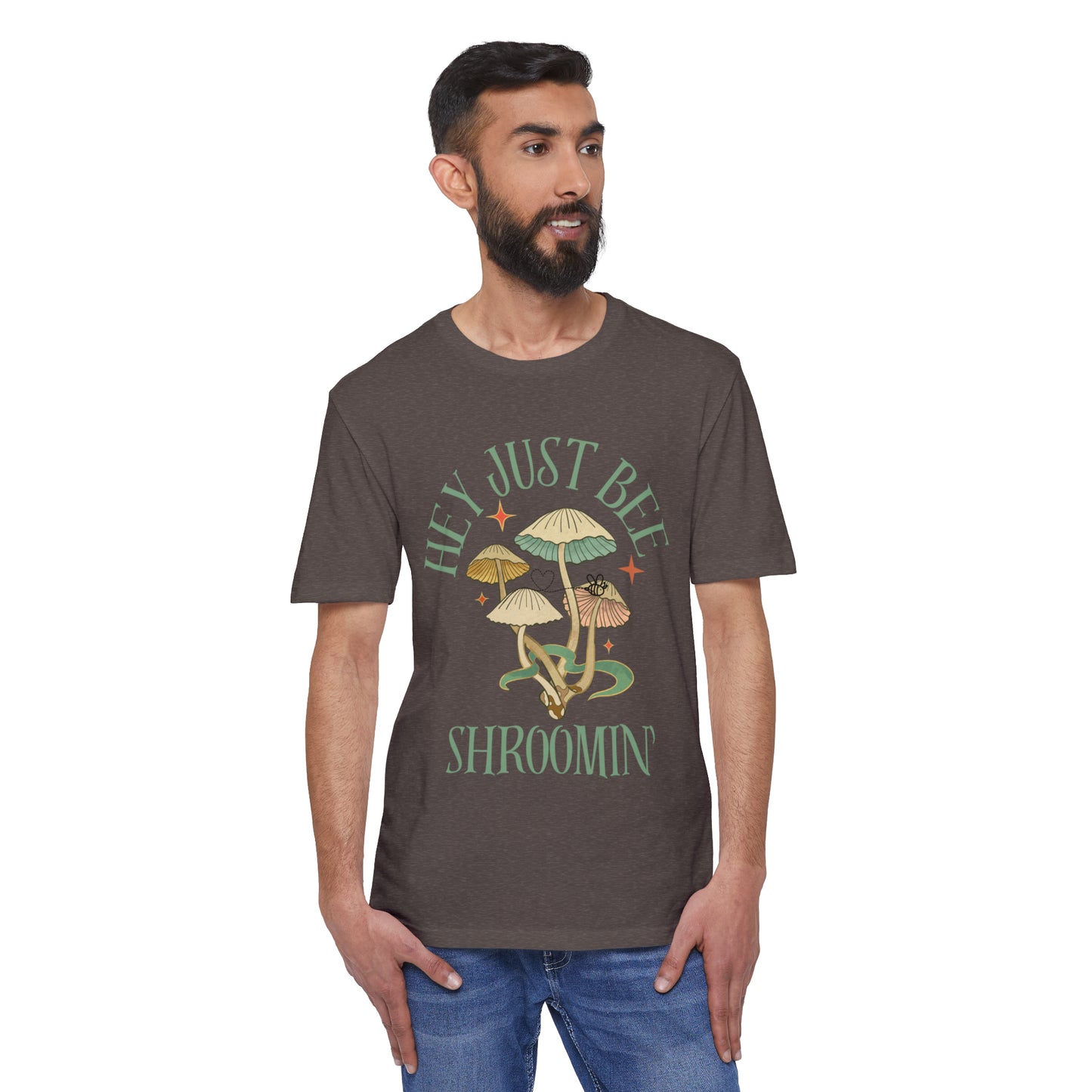 Hey Just Bee Shroomin' Unisex District® Re-Tee®