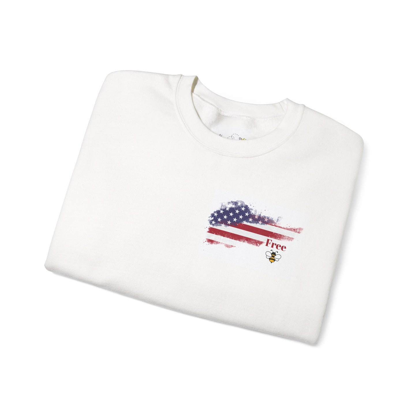 Patriotic "Free Bee" Crewneck Sweatshirt