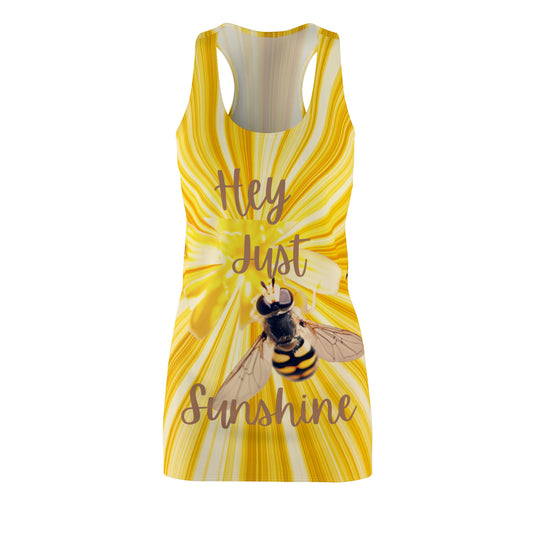 Hey Just Bee Sunshine Women's Cut & Sew Racerback Dress