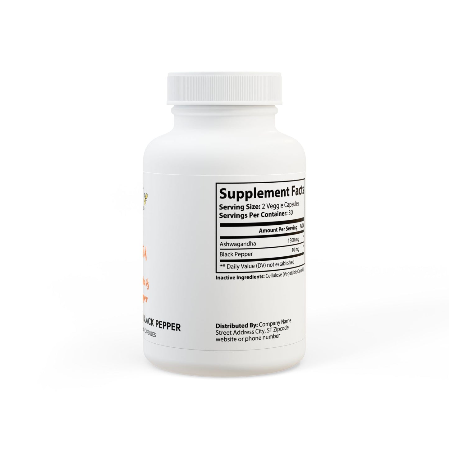 Bee Rested-Ashwagandha and Black Pepper Supplement (60 capsules)