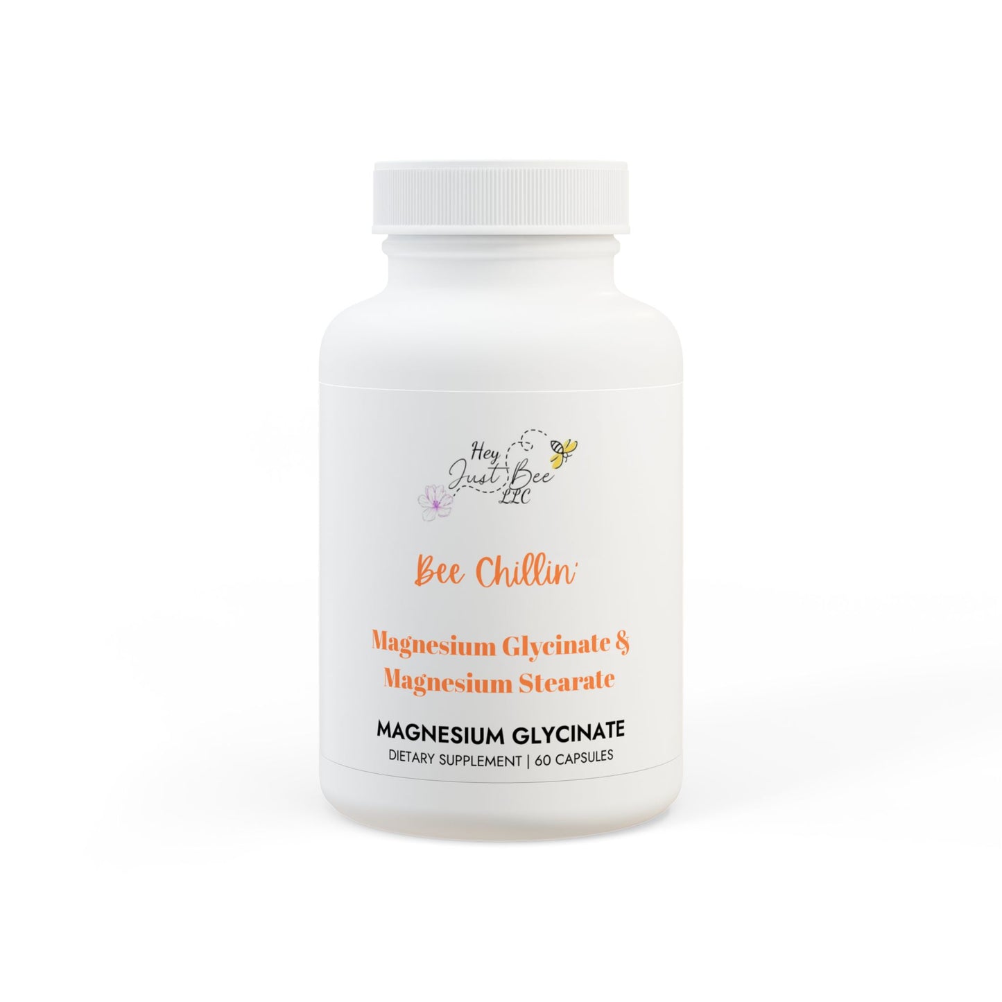 Bee Chillin' Magnesium Glycinate Supplement (60 Capsules)