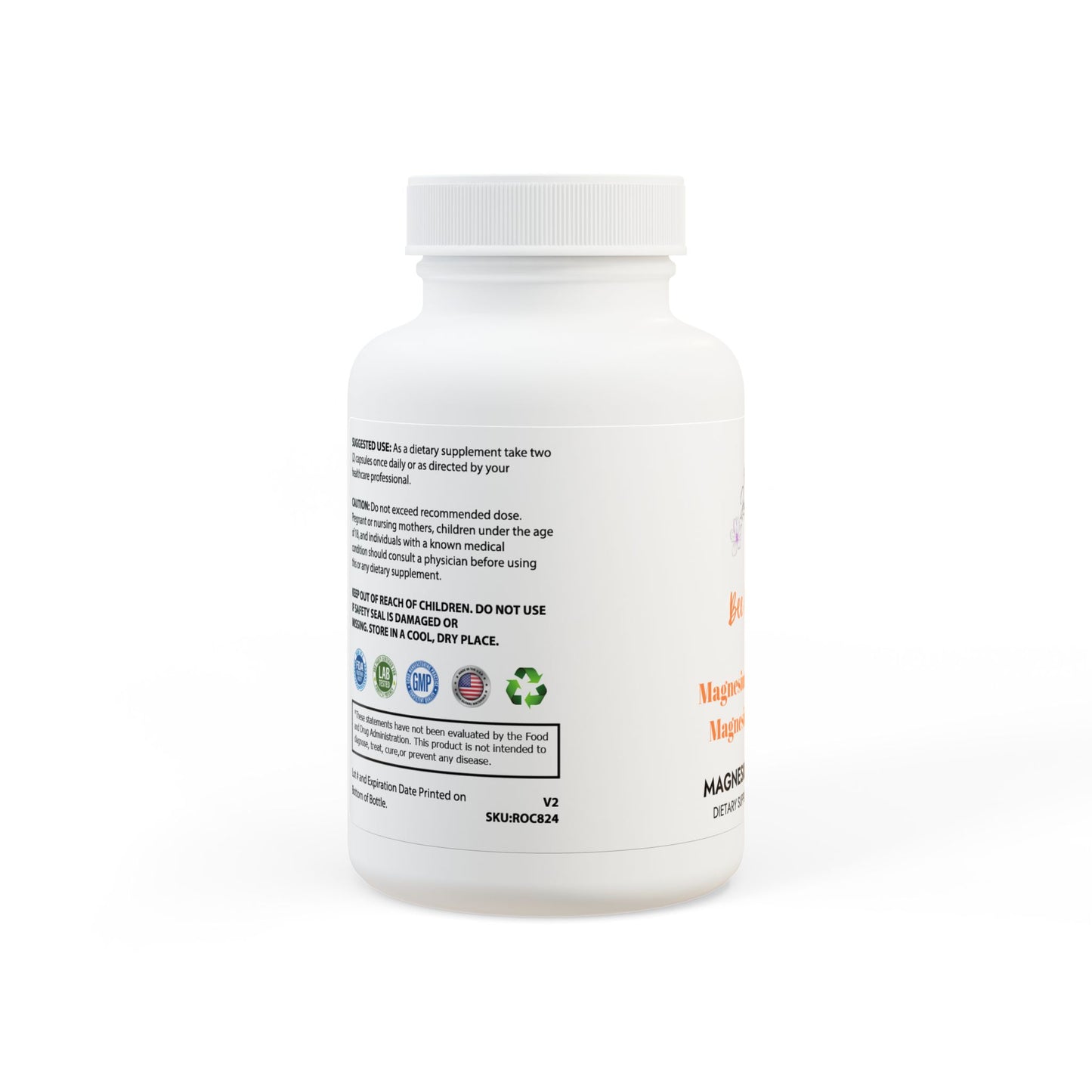Bee Chillin' Magnesium Glycinate Supplement (60 Capsules)