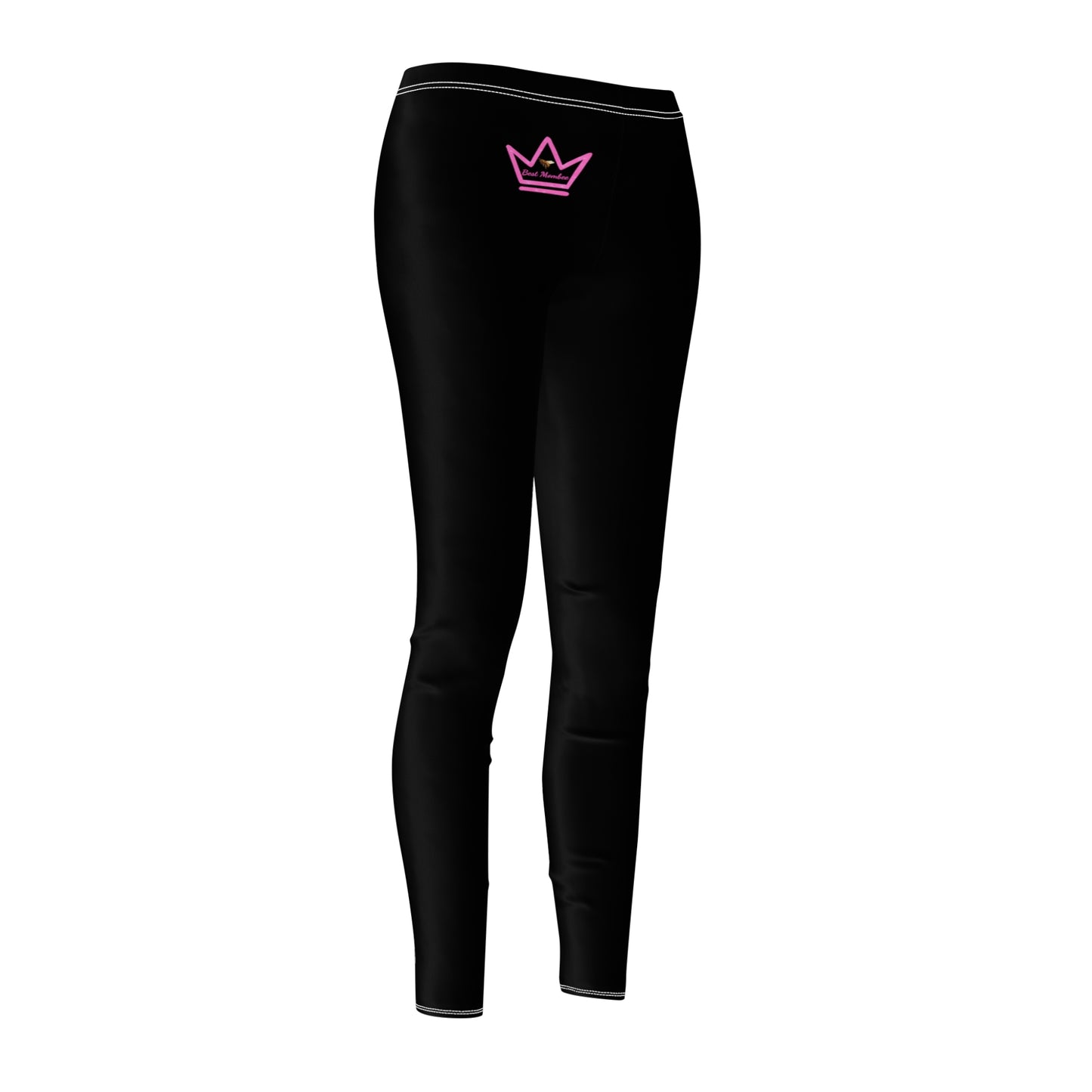 Best Mombee Women's Cut & Sew Casual Leggings (Pink)