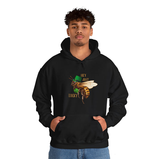 Hey Just Bee Lucky Couples Heavy Blend™ Hooded Sweatshirt