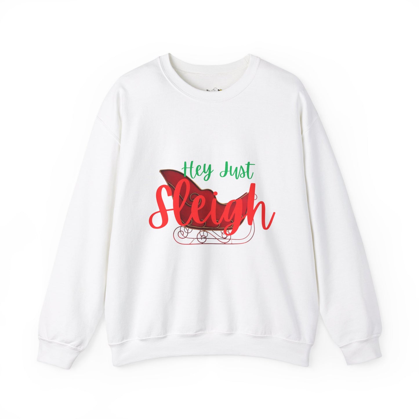 Hey Just Sleigh Heavy Blend™ Crewneck Sweatshirt