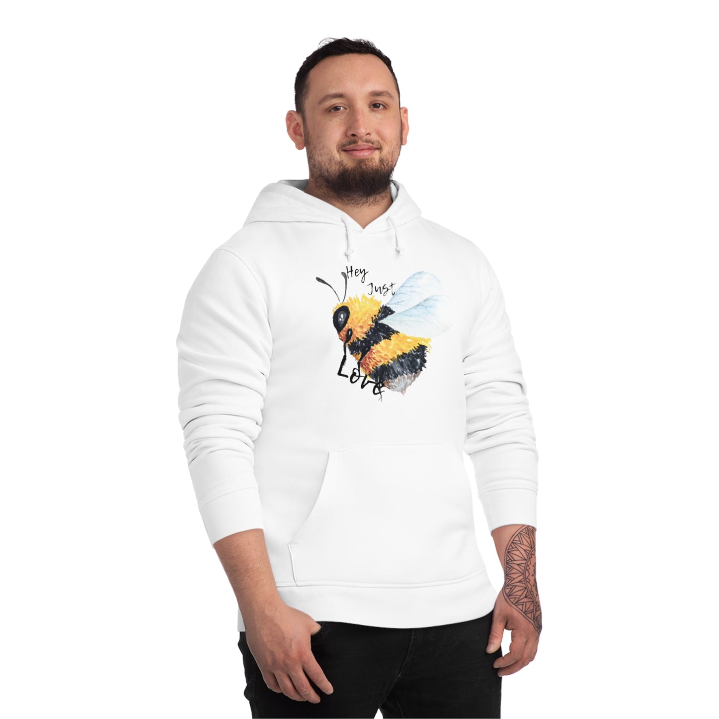 Hey Just Bee Eco-Friendly Drummer Hoodie