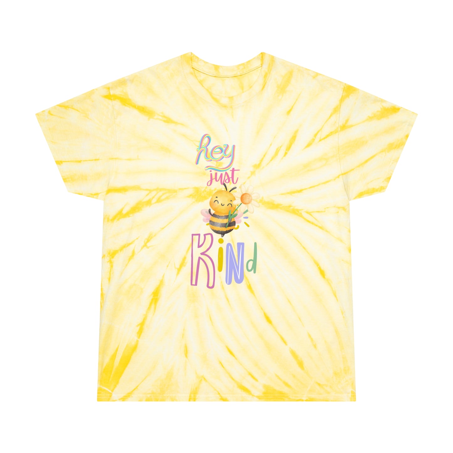 Hey Just Bee Kind Tie-Dye Tee, Cyclone