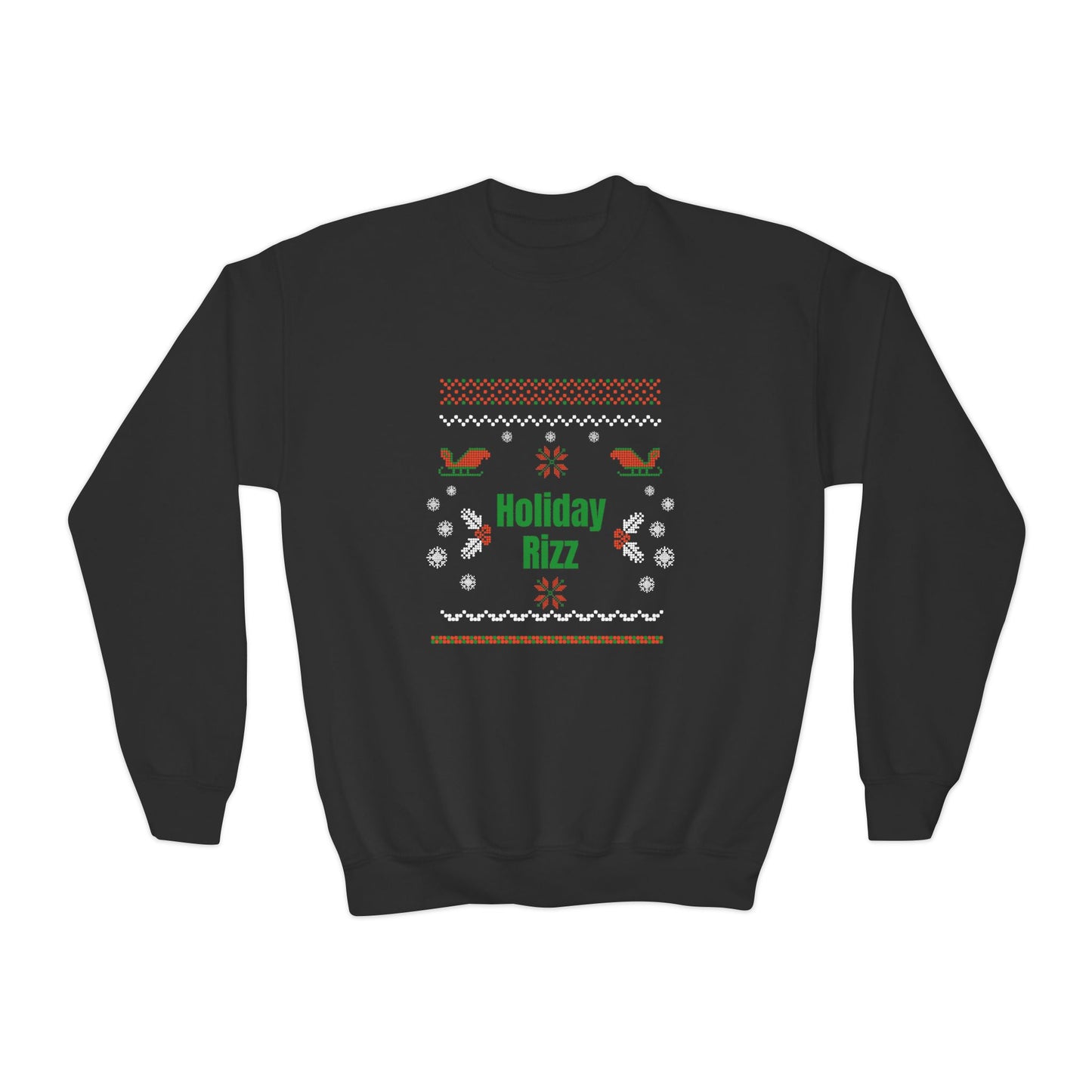 Holiday Rizz Youth Crewneck Sweatshirt