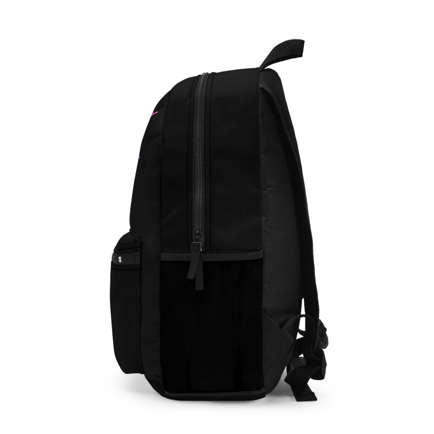 Hey Just Bee (Neon) Black Backpack