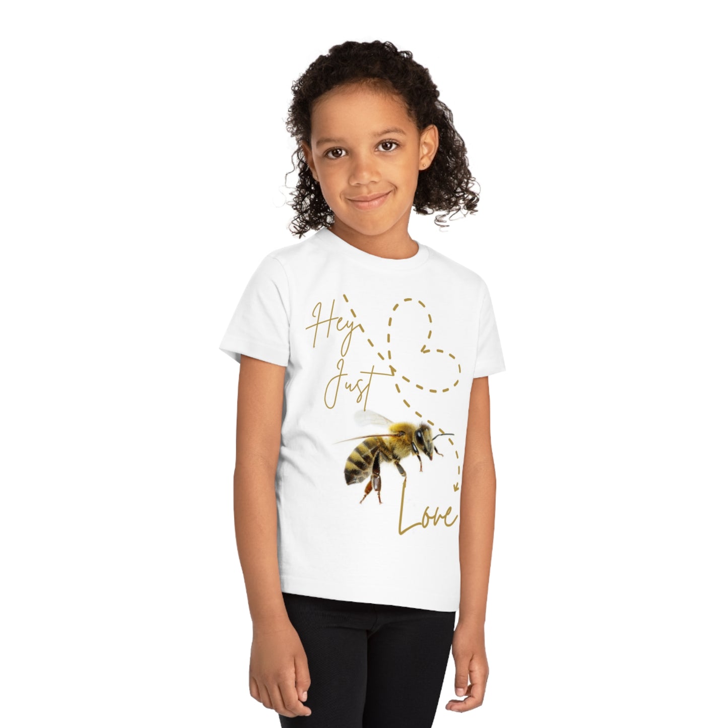 Hey Just Bee Love-Eco-Friendly kids' Organic Cotton T-Shirt