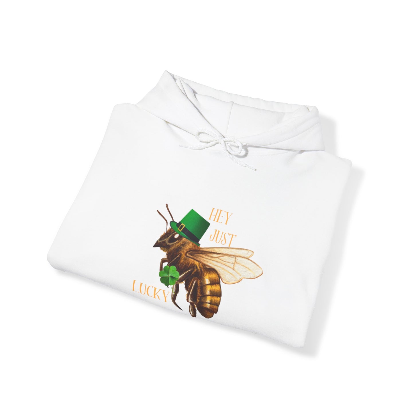Hey Just Bee Lucky Couples Heavy Blend™ Hooded Sweatshirt