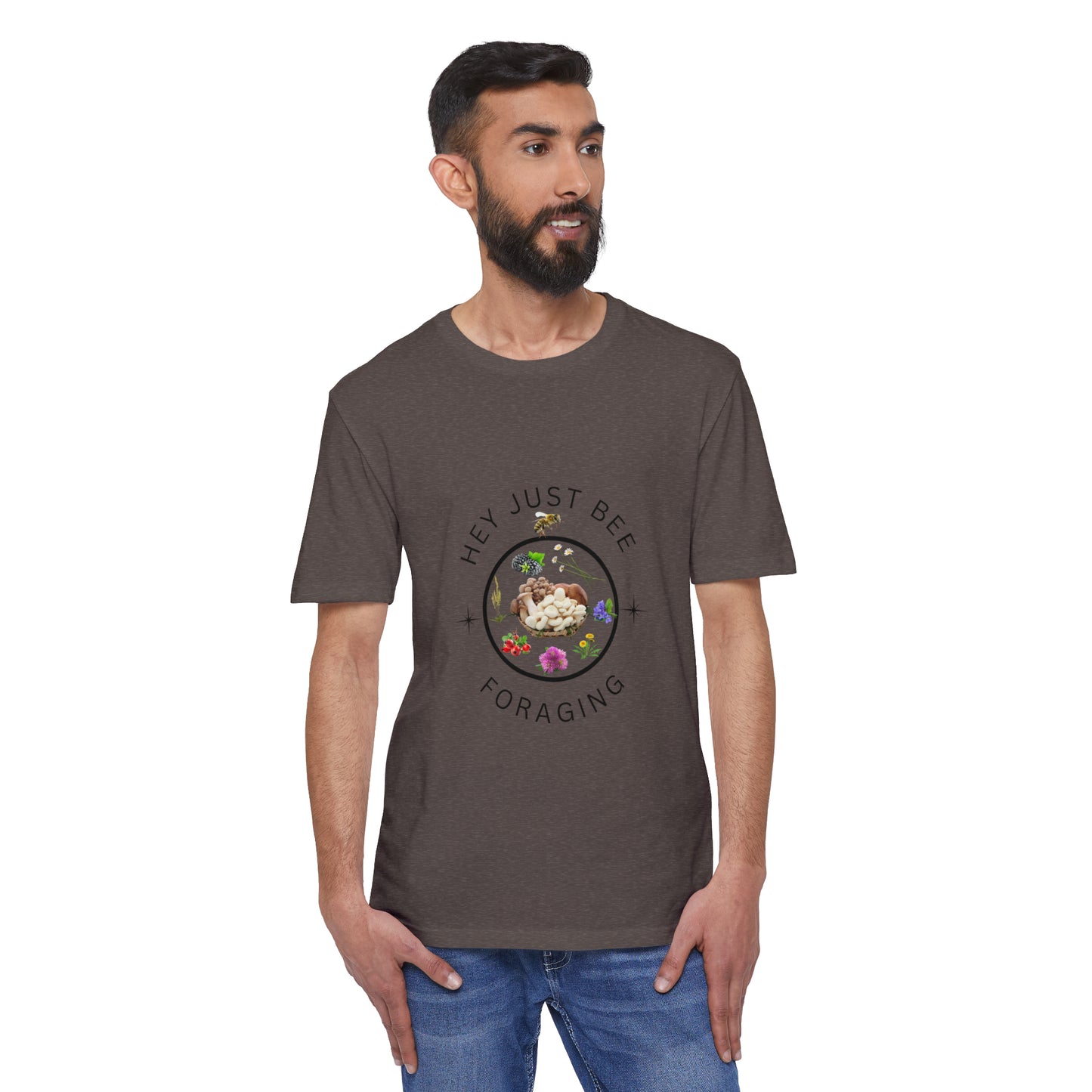 Hey Just Bee  Foraging Unisex District® Re-Tee®