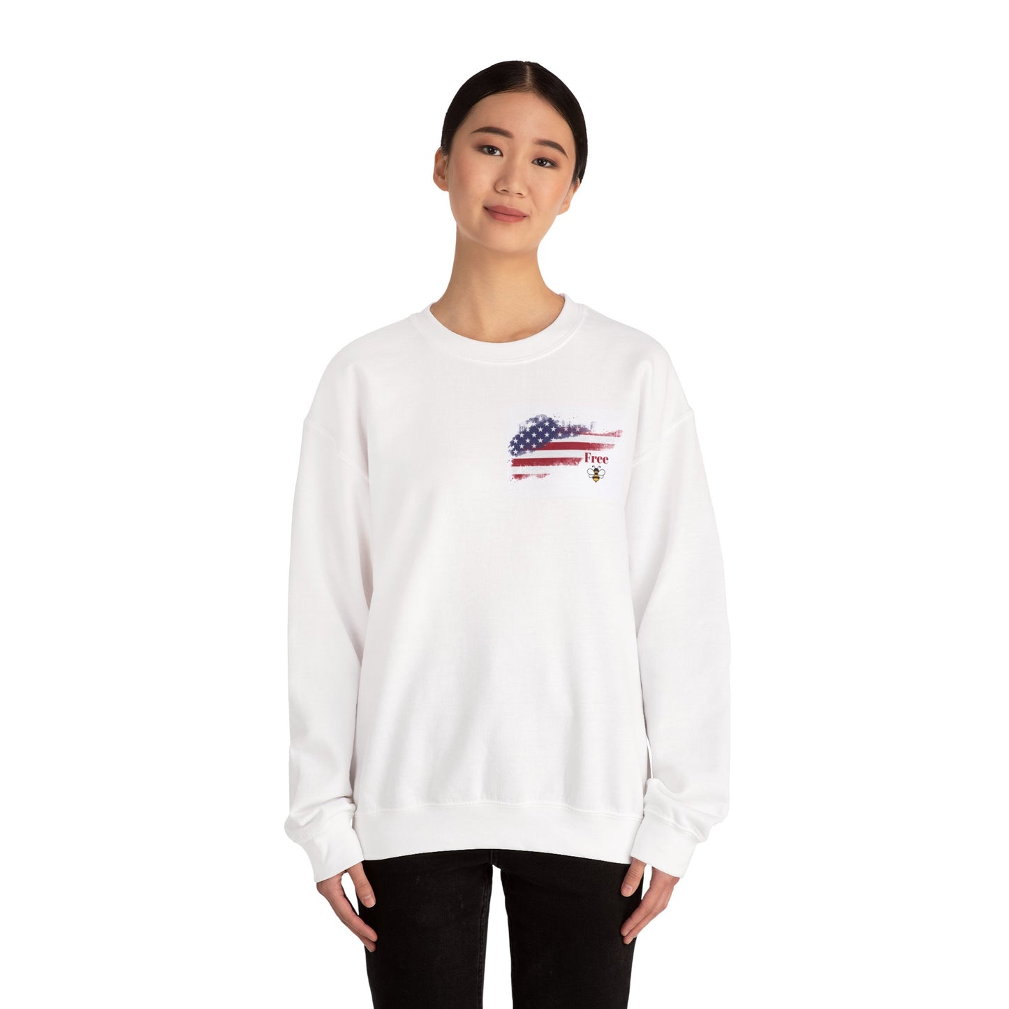Patriotic "Free Bee" Crewneck Sweatshirt