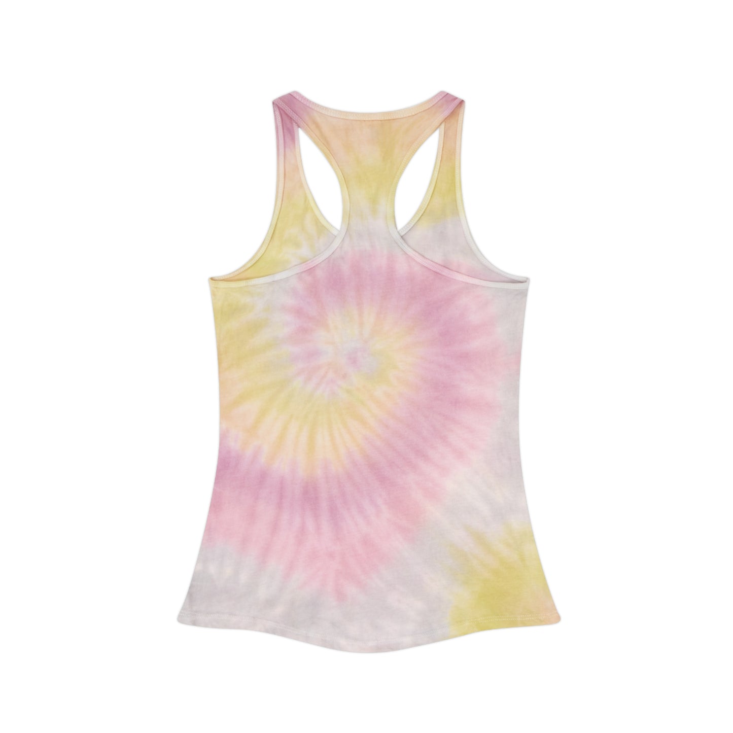 Hey Just Bee(Neon)Tye Dye Racerback Tank Top