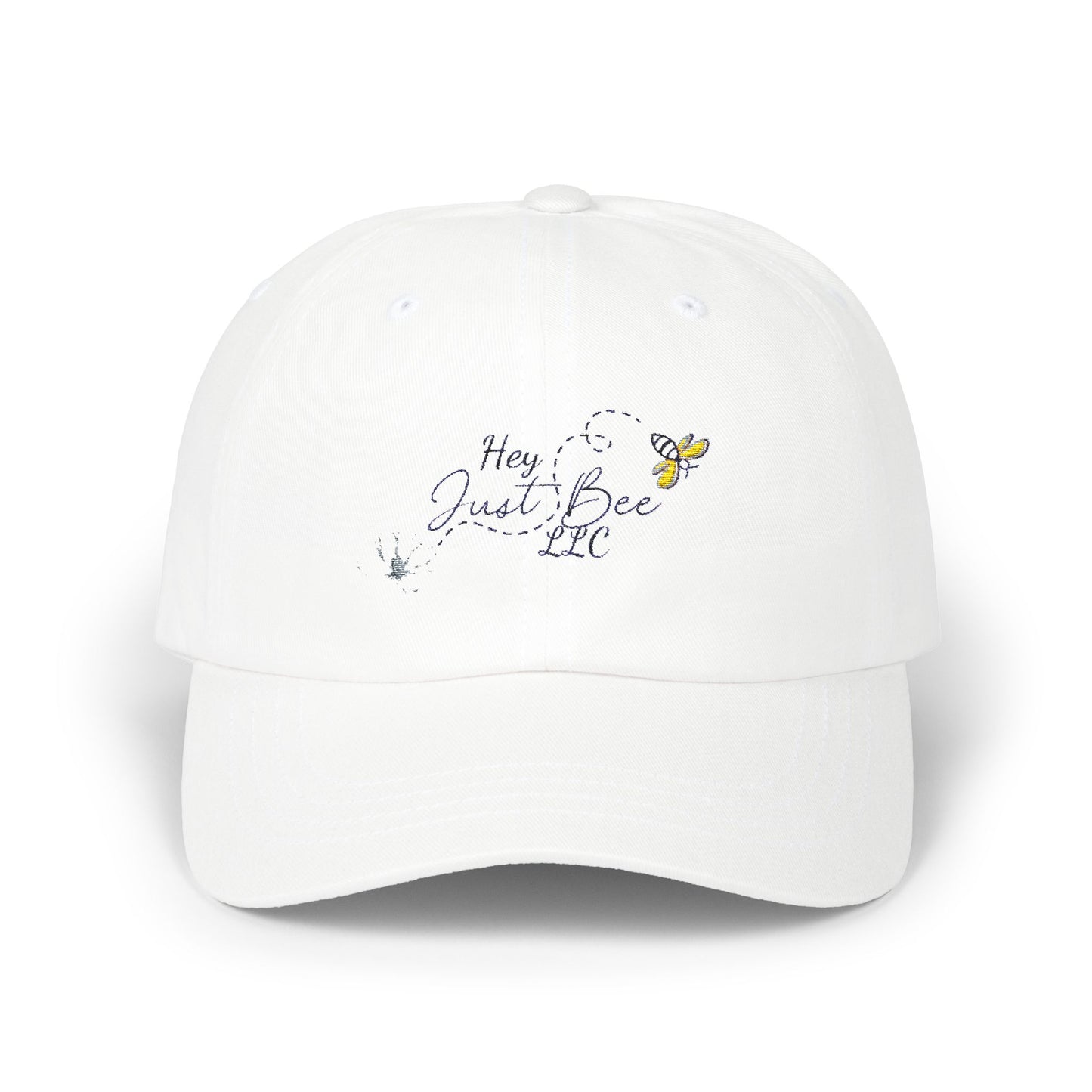 Dad Cap - Hey Just Bee Logo