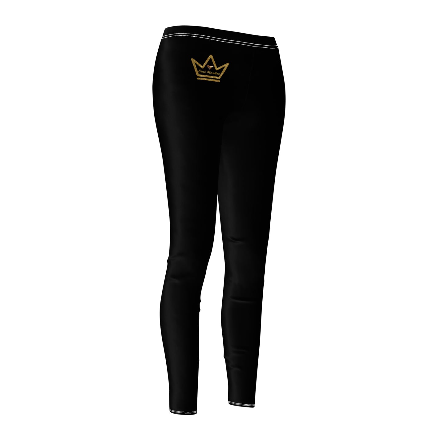 Best Mombee Women's Cut & Sew Casual Leggings (Gold)