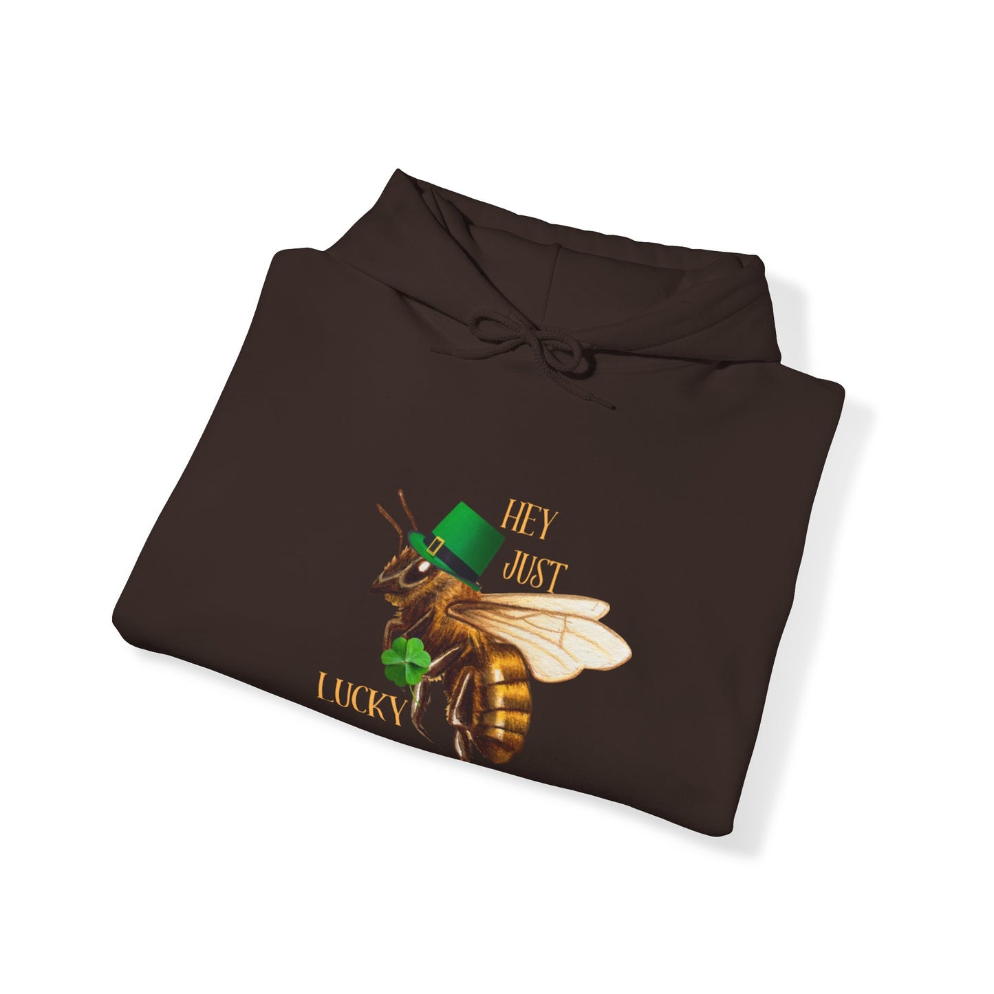 Hey Just Bee Lucky Couples Heavy Blend™ Hooded Sweatshirt