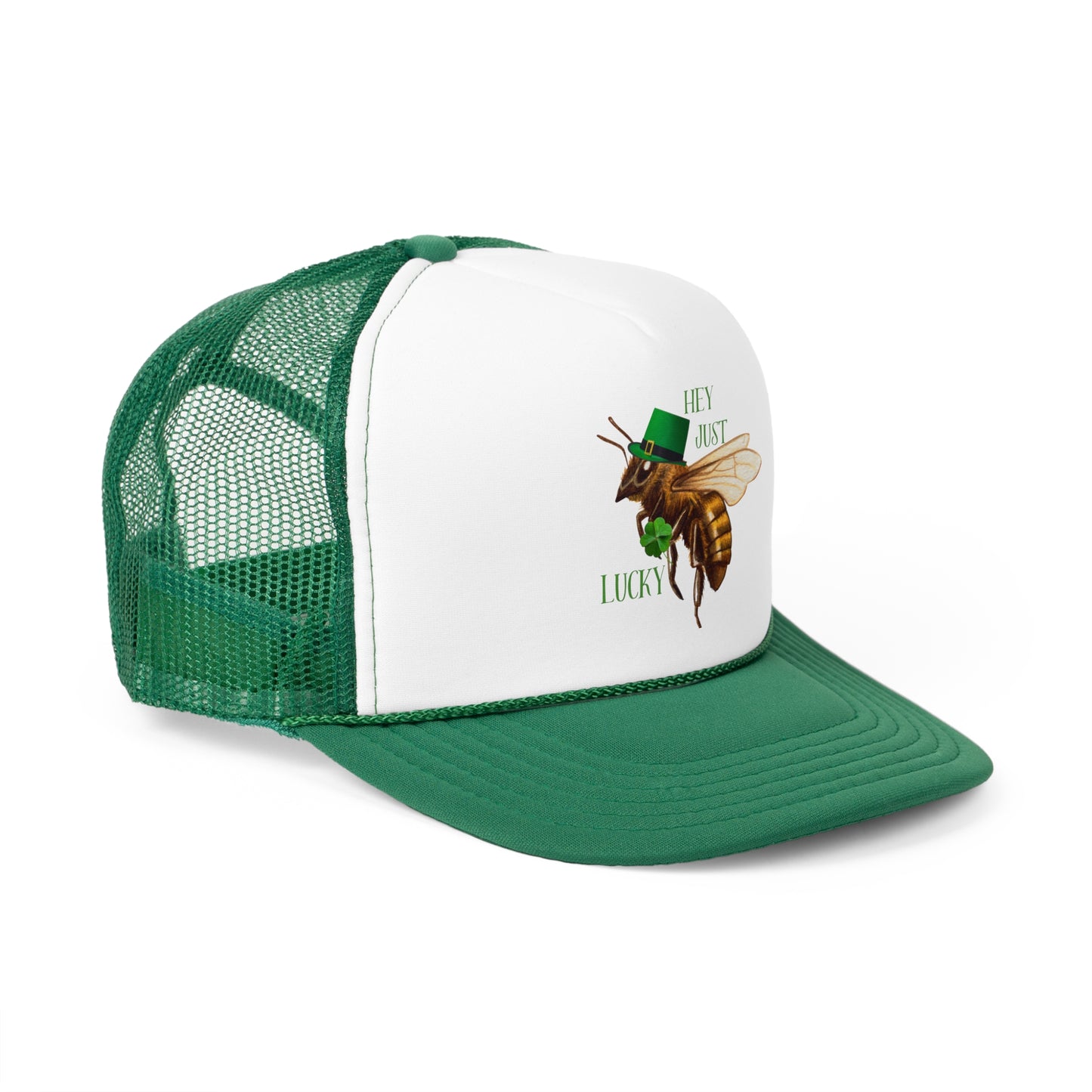 Hey Just Bee Lucky Trucker Caps