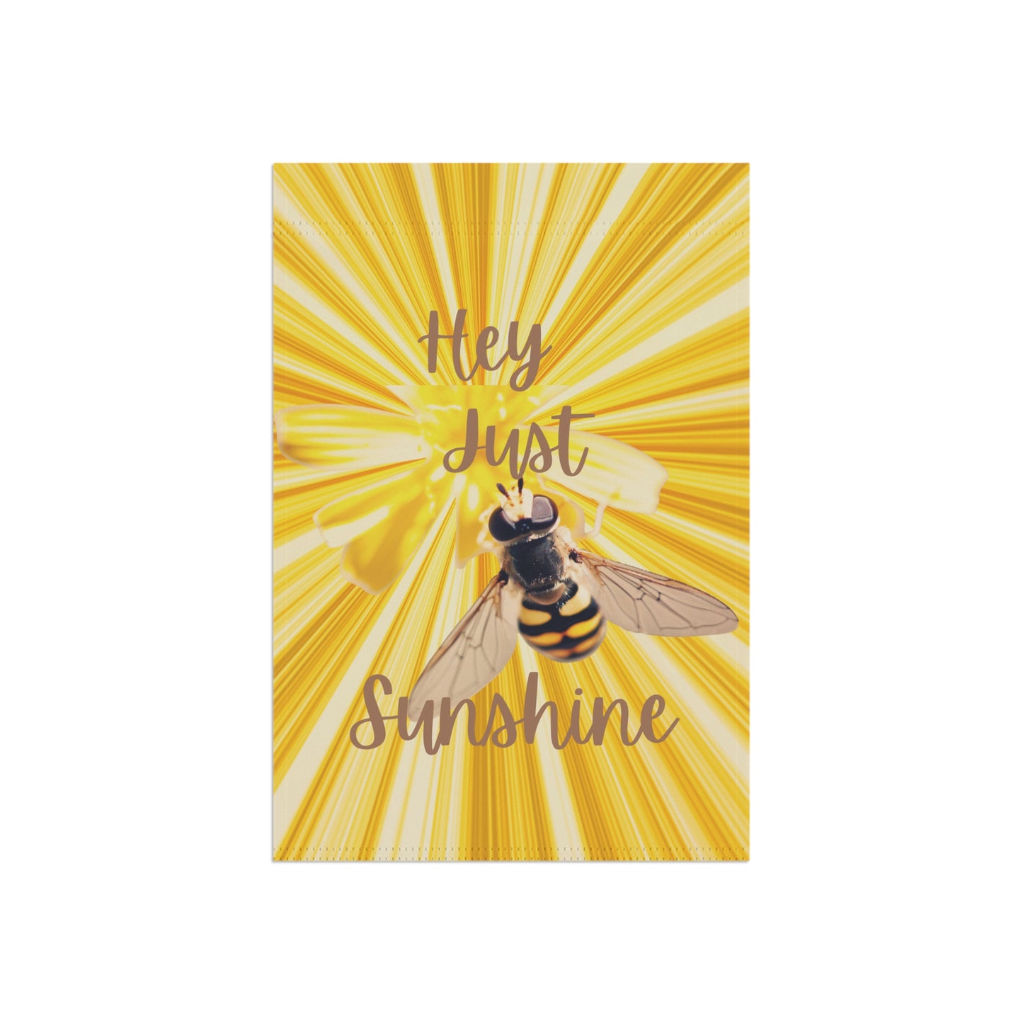 Hey Just Bee Sunshine Garden & House Banner