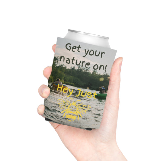 Get Your Nature On Can Cooler by Hey Just Bee LLC