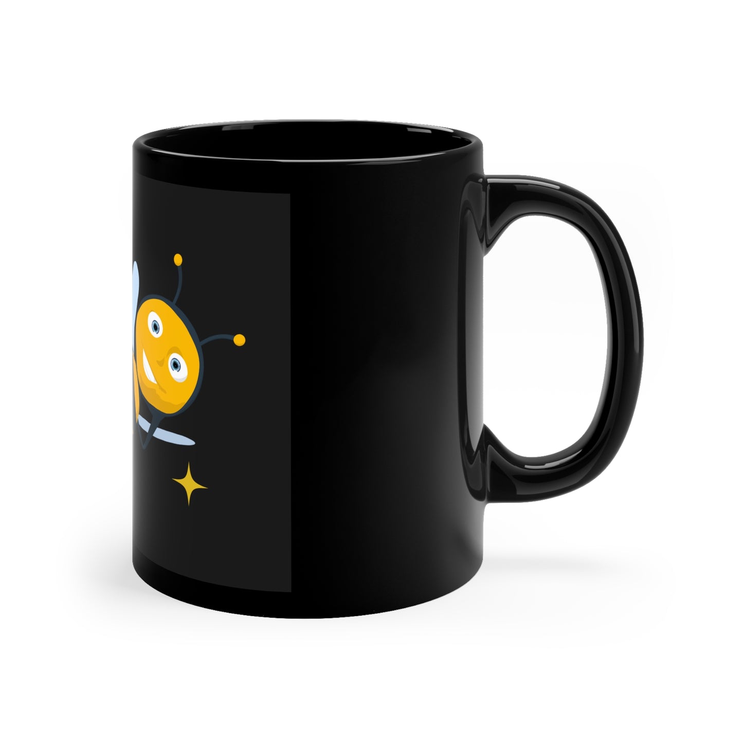 Hey Just Bee 11oz Black Mug