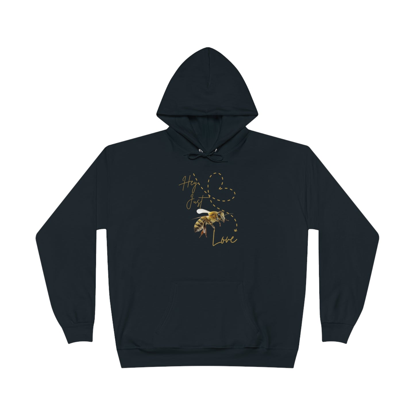 Hey Just Bee Love-EcoSmart® Pullover Hoodie Sweatshirt