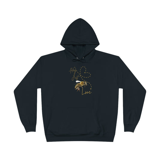 Hey Just Bee Love-EcoSmart® Pullover Hoodie Sweatshirt