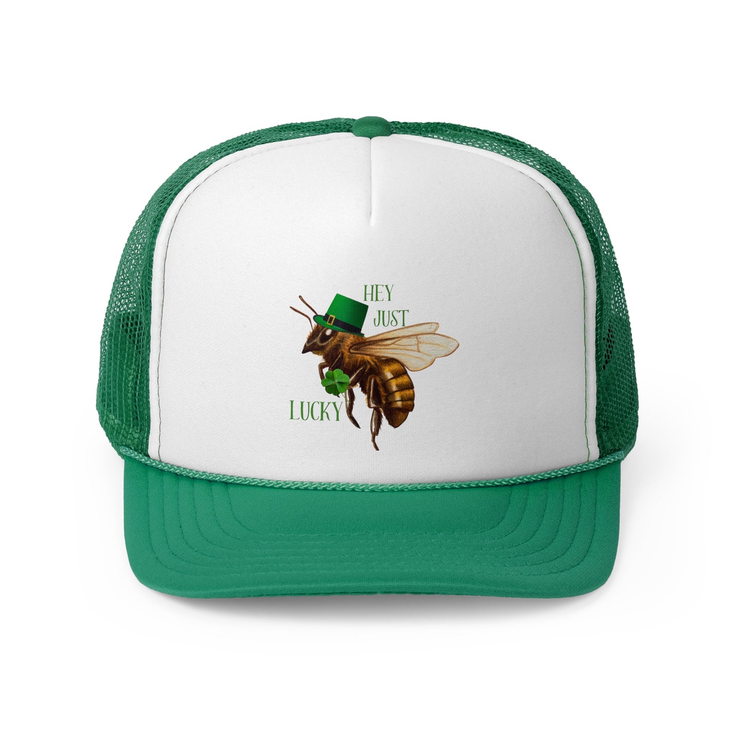 Hey Just Bee Lucky Trucker Caps