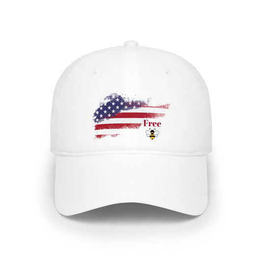 'Free Bee Free' Low Profile Baseball Cap
