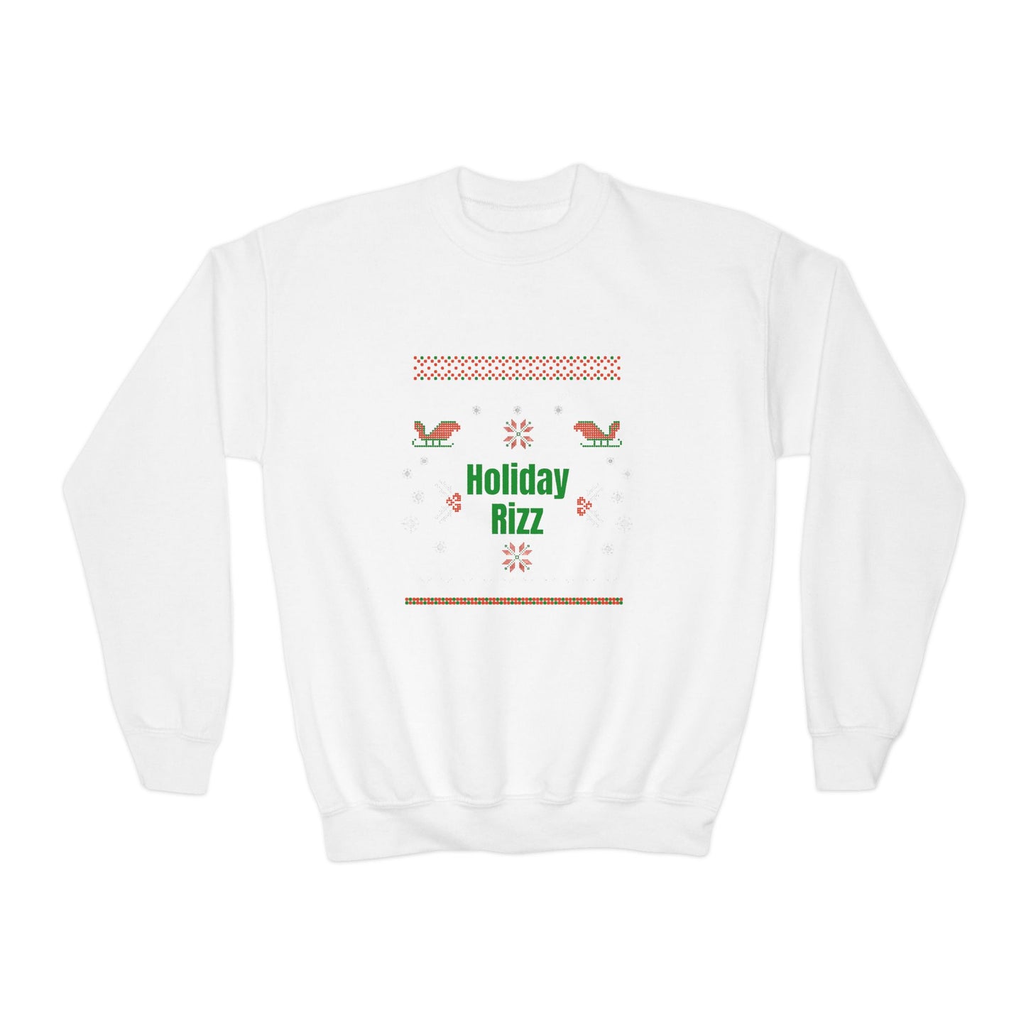 Holiday Rizz Youth Crewneck Sweatshirt