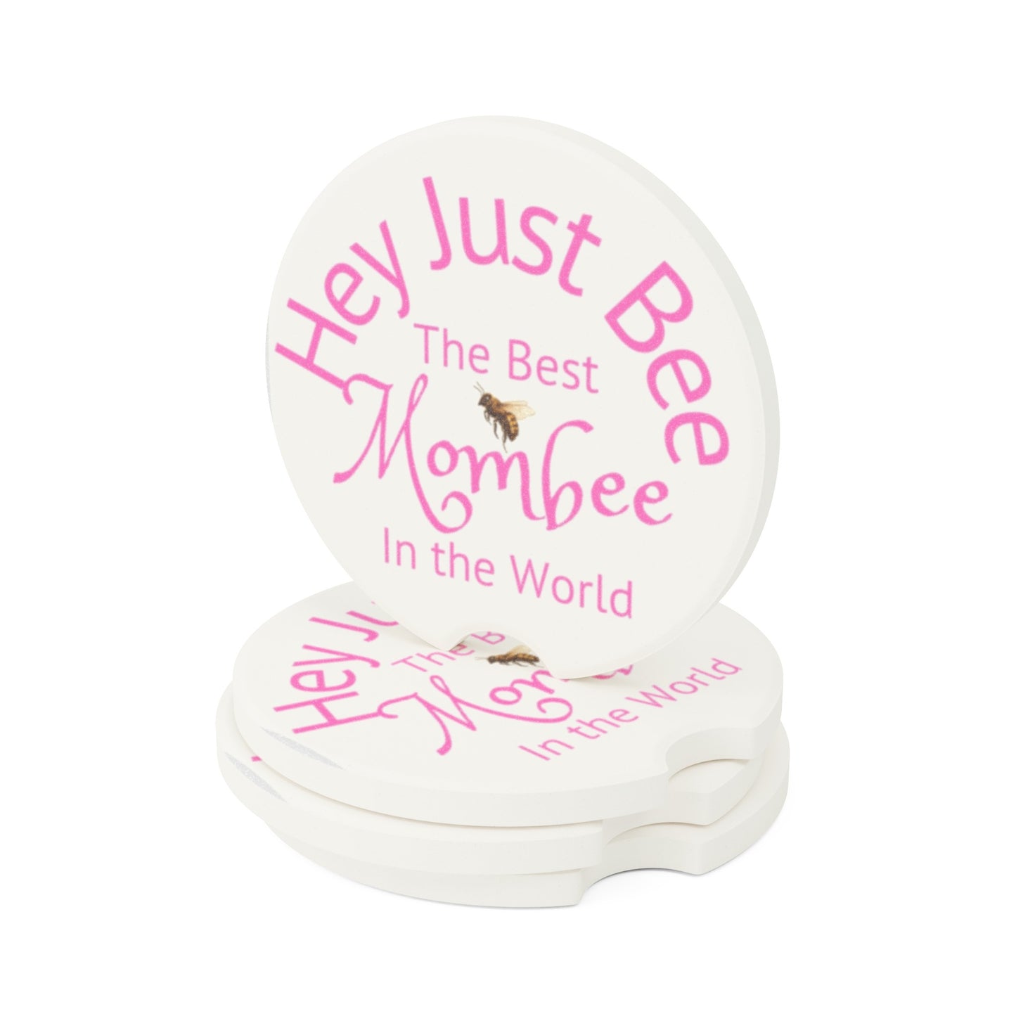 Best "Mombee" Soapstone Car Coaster