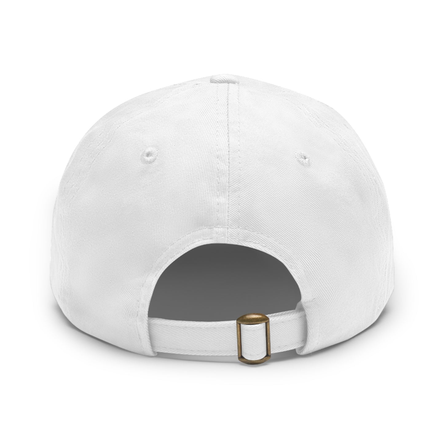 Hey Just Bee Kind Dad Hat with Leather Patch (Round)