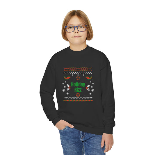 Holiday Rizz Youth Crewneck Sweatshirt