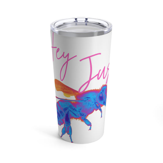 Hey Just Bee (Neon)-Stainless Steel Tumbler 20oz